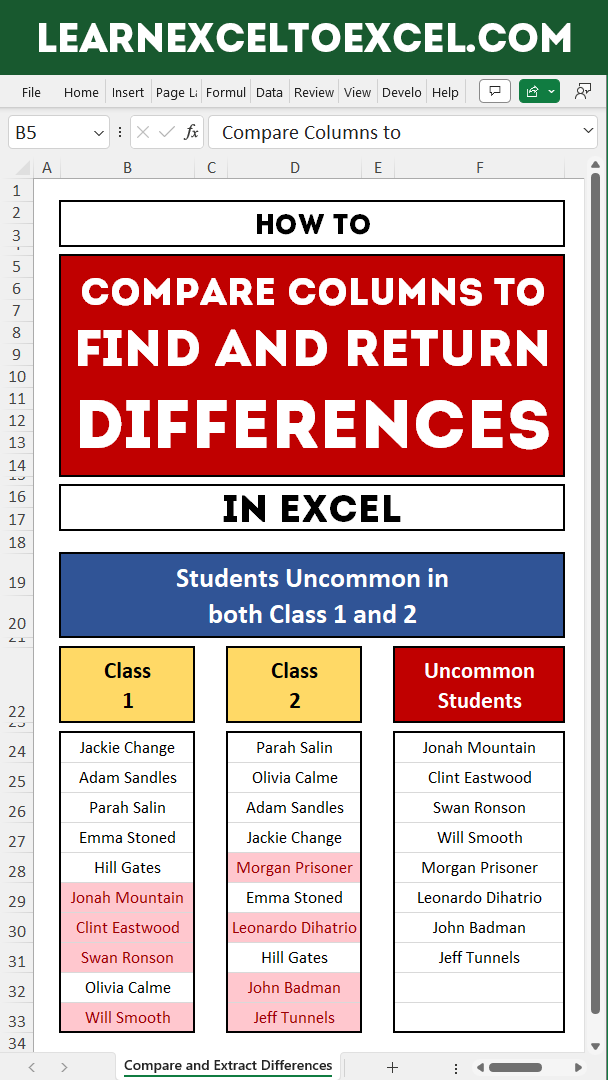 Pro Ways To Make Excel Compare Easy Now Central Seminary