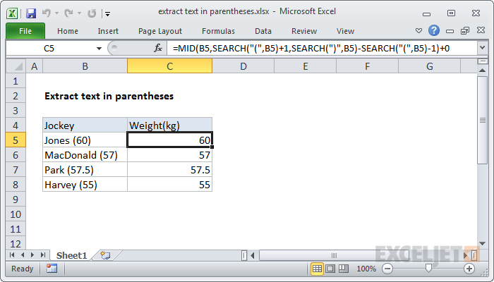 10+ Excel Tips: Extract Between Parentheses Easily