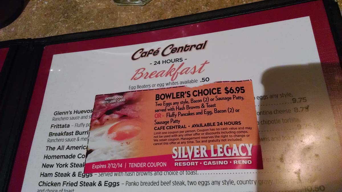 Cafe Central Reno Menu