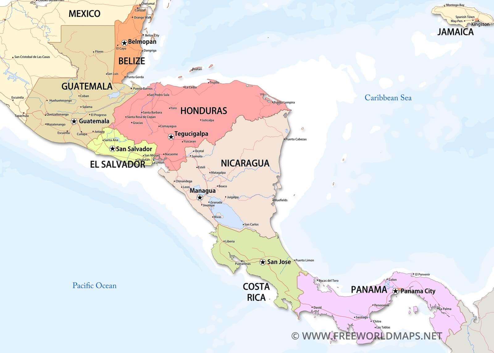 Central America Maps