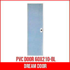 Dream Door Pvc Door 60 X 210 Bl Mirola Hardware