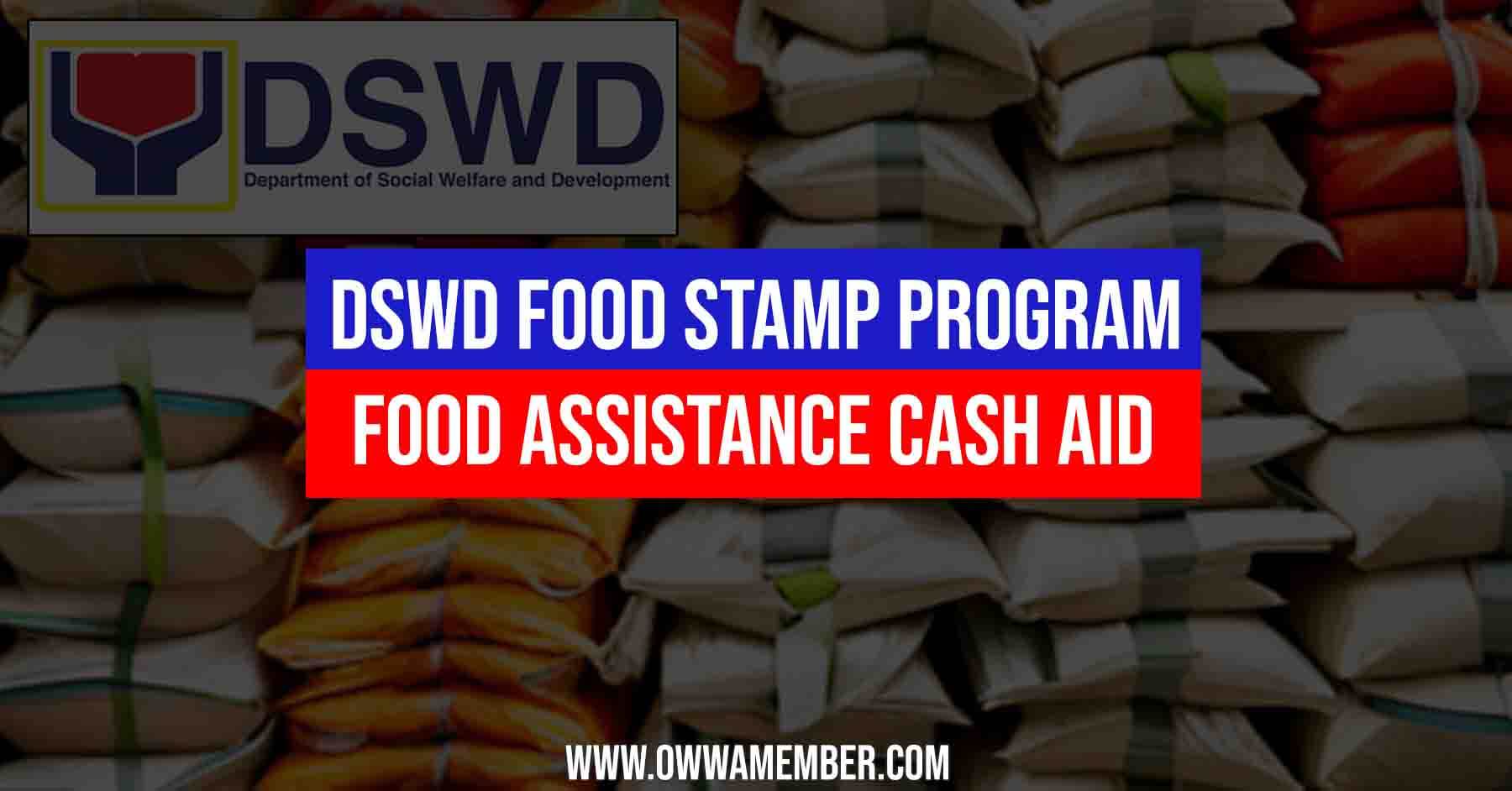 Dswd To Distribute Food Stamp Assistance Owwa Member