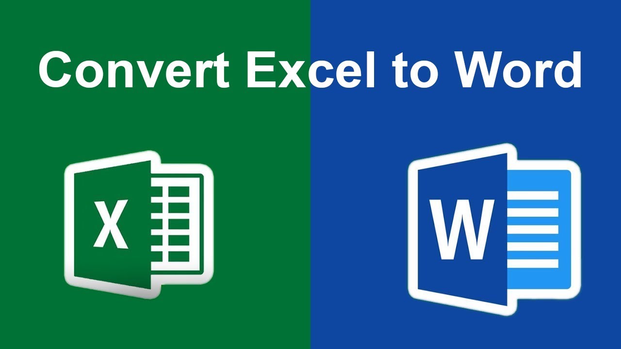 How To Convert Excel To Word Convert Excel File To Word Document