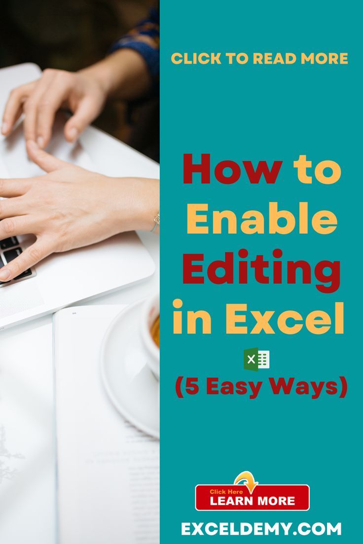 How To Enable Editing In Excel 5 Easy Ways Exceldemy