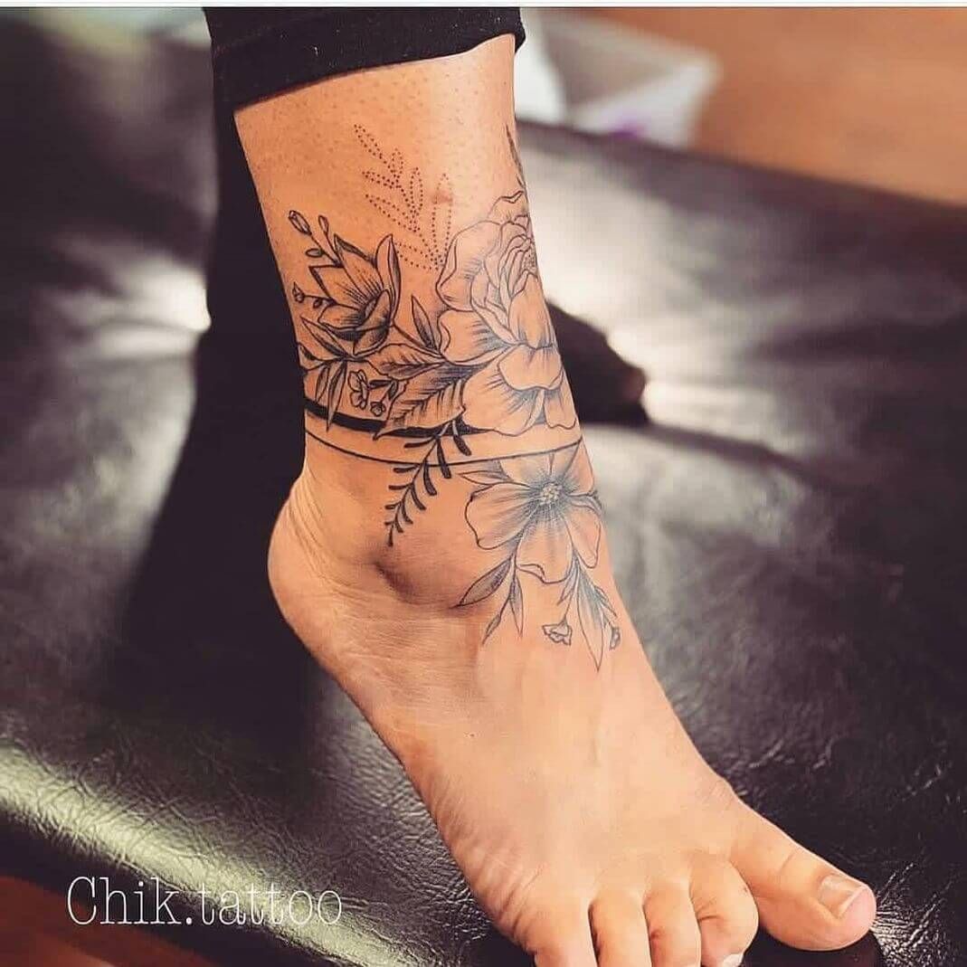 Wrap Around Ankle Tattoos